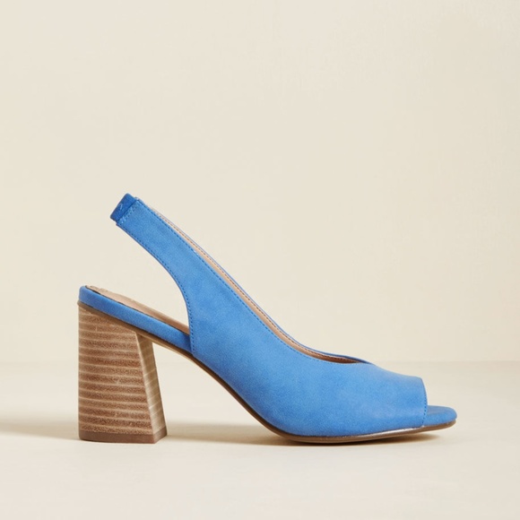 Modcloth Shoes - Cute Modcloth Peep Toe Heel in gorgeous Blue